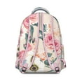 thumbnail image 2 of Floral and Leopard Print School Backpack for Students Durable, Adjustable Strap Students’s Bag with Tropical Flower and Leaves Design for Travel and Outdoor Use, 2 of 2