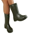 thumbnail image 6 of KEVCHE Womens Mid-Calf Rain Boots with Thick Non-Slip Sole, Waterproof Outdoor Commuting Shoes for Wet Weather, Durable Lightweight Rubber Booties for All-Day Wear, 6 of 7