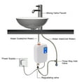 thumbnail image 2 of 110V 3000W Mini Electric Tankless Water Heater Instant Hot Kitchen Heater, 2 of 12