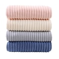 thumbnail image 5 of Nvzi 6 toallas de baño, toalla de mano de algodón suave para el hogar, súper suave, altamente absorbente para ducha, piscina, toalla de mano de 27,56 x 55,12 pulgadas (azul), 5 of 5