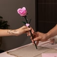 thumbnail image 6 of Brickcraft Bricktanicals Long Stem Rose Building Kit (79-Piece Set), Pink Rose Flower, Valentine's Day Gift, Brick Flower, Floral Decor, Building Set, 6 of 11