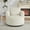 Cream, variant on MAYEERTY Mnimalist Round Swivel Sofa Chair, Modern & Comfy Compressible Seating for Living Room, 39" Blue