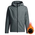 thumbnail image 1 of Ceisia Men's Business Casual Jacket Heated Hooded Long Sleeve Slim Fit with Zipper Gift and Drawstring with Pockets, 1 of 5