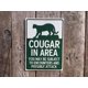 thumbnail image 1 of Cougar Warning Sign Campground Sign National Park Wildlife Mountain Lion Sign Vintage Cat Bar Metal Signs for Outside Home D¨¦cor 8x12 Inch, 1 of 5