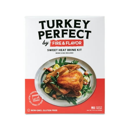 Sweet Heat Turkey Brine Kit with Bag for Roasting, Grilling, Smoking, and Frying