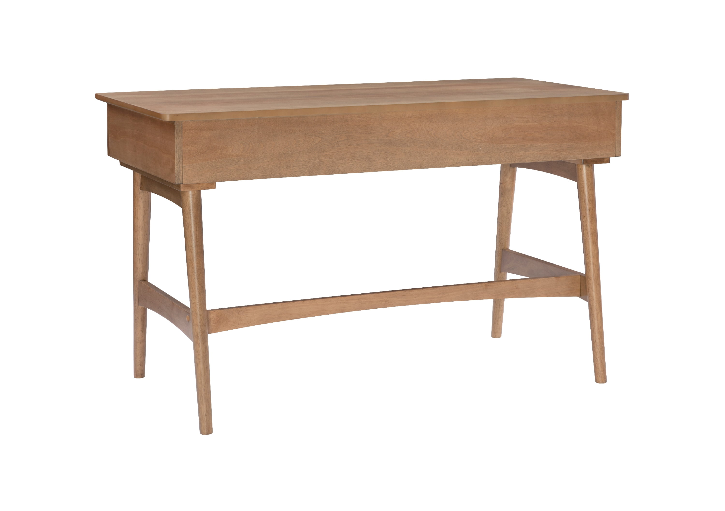 Linon Howry 3-Drawer Rattan Writing Desk, 51" W x 23" D, Natural Finish