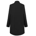 thumbnail image 4 of Black and Friday Clothing Sales Idoravan Coats for Women Plus Size Clearance Fashion Women Long Sleeved Cardigan Print Designs Relaxed Loose Fitting Long Sleeved Black S, 4 of 6