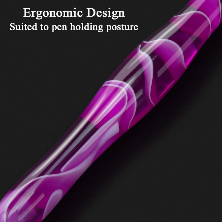 Medium Diamond Painting Pen with Clear Resin & Violet Resin Pattern –  NorseAlchemist