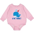 thumbnail image 2 of Inktastic Whale 1st Birthday Baby Fleece Bodysuit, 2 of 4