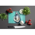 thumbnail image 3 of Aqua Pearl Oyster Glass Cutting Board 12 in x 15 in, 3 of 5