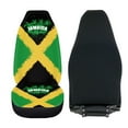 thumbnail image 4 of ZIATUBLE Jamaican Flag Cars Front Seat Protectors Cover Soft Car Seat Covers Sets Universal Fit Cars Sedan SUV Pack of 2 Vehicle Bucket Seat Covers High Back Auto Interior Accessories, 4 of 7
