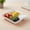 White, variant on Sauce Separated Plate, Chip and Dip Serving Dish, Reusable Dipping Plates, Dumpling Plate with Dipping Saucer, Plastic Snack Plates for Appetizer, Taco Salsa, Fruit, Charcuterie （1pc）