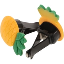 LEORX 2Pcs Cute Car Air Freshener Vent Clips with 3D Pineapple Design for Car Interior Decoration