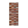 thumbnail image 2 of Superior Modern Striped Block Indoor Outdoor Area Rug, 2' 7" x 6', Grey, 2 of 8