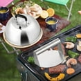 thumbnail image 6 of 3Pcs Basting Cover & Smash Burger Press, 12"- 9"- 6.5" Cheese Melting Dome, Stainless Steel Bacon Press Griddle Dome Steam Lids Smash Burger Kit for Kitchen, BBQ Flat Top Grill, Teppanyaki, 6 of 8