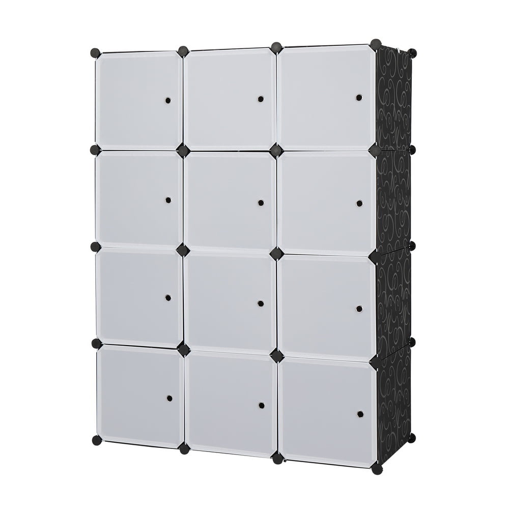 12 Cube Organizer Stackable Plastic Cube Storage Shelves Design