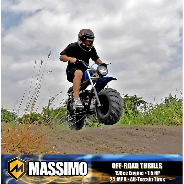 Massimo 196cc 7.5HP 4 Stroke Mini Dirt Bike, Gas Powered, Off Road