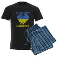 thumbnail image 6 of CafePress - Ukrainian Lover I Stand With Ukraine Heart Pajamas - Men's Dark Loose Fit Cotton Pajama Set, 6 of 7