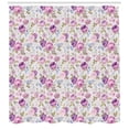 thumbnail image 3 of Ambesonne Floral Shower Curtain, Pastel Tones Leaves, 69"Wx84"L, Lilac Green Pale Blue, 3 of 3