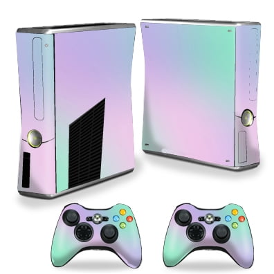 - MightySkins Protective Vinyl Skin Decal for Xbox 360 S Slim + 2 controllers Case wrap cover sticker skins Cotton Candy
