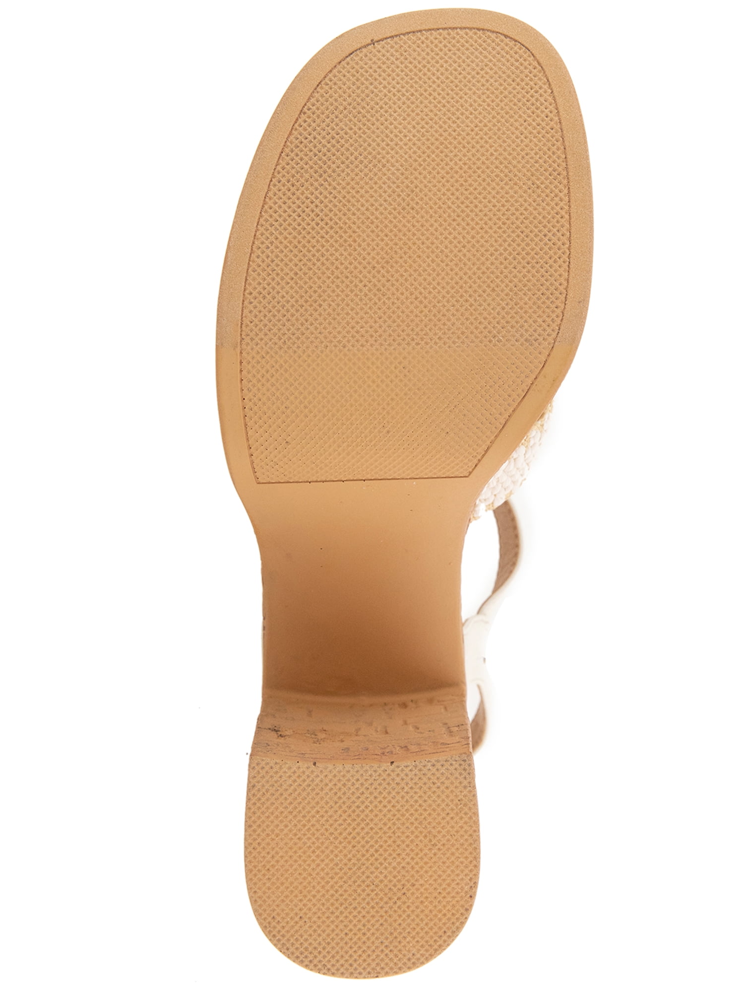 Kensie Women's Sanya Raffia Platform Heeled Sandal