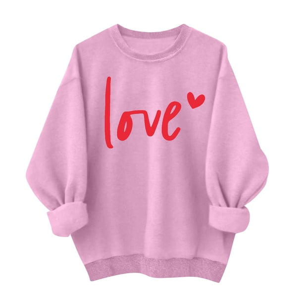 Tops de Manga Larga de las Mujeres Casual con Impresión de Moda, Sudadera de Cuello Redondo para Invierno Primavera Diaria