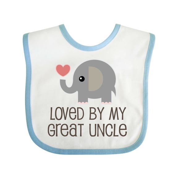 Inktastic My Great Uncle Loves Me Boys or Girls Baby Bib