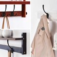 thumbnail image 2 of 5 Pack Coat Hooks With 10 Pieces Screws (black), 2 of 5