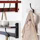 thumbnail image 2 of 5 Pack Coat Hooks With 10 Pieces Screws (black), 2 of 5