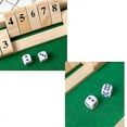 thumbnail image 2 of Shut The Box 12er, 2 Wooden Dice & Dice Board,classic Game, 2 of 5
