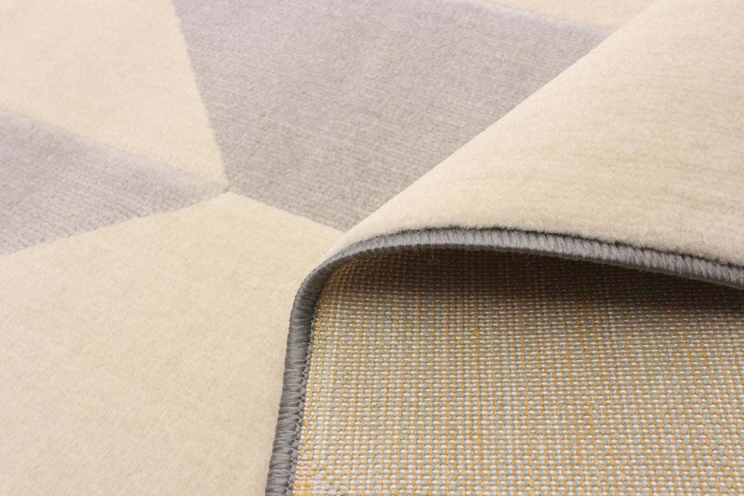 ECARPET Modern Area Rug for Dining Room, Living Room, Bedroom or Den Burke Grey