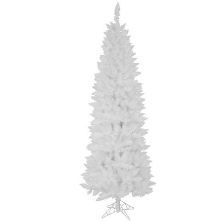 Sparkle Christmas Tree Vickerman Pre-Lit 35' Sparkle White Pencil Pine Artificial Christmas Tree, LED, Warm White Lights ()