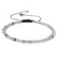 thumbnail image 1 of Nvzi Pulsera de cuentas hecha a mano, pulsera de cuentas finas de 4 mm tejida con cuentas de piedra natural ajustables, pulsera hecha a mano (color mixto F), 1 of 5