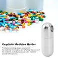 thumbnail image 4 of Portable Pill Box, Small Pocket Stainless Steel Keychain Medication Pill Box Medicine Organizer Holder Container For Outdoor Camping Travel, 4 of 8