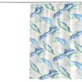 thumbnail image 5 of 180 X 200cm Rideau De Douche Avec 12 Crochets Schage Rapide(feuille), Tissu Poliéster Impermable Lavable En Machine, Rideaux Salle De Bain, 5 of 5