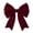 Wine, variant on Gaecuw Burgundy Velvet Christmas Bow for Holiday Parties, Faux Greenery Large Fabric Bow with Rich Color, Plastic Holiday Decor for Staircase and Mantel Displays, Wine