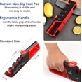 thumbnail image 4 of MiaoYfei 4-in-1 Knife Sharpener, 6 Adjustable Sharpening Angle, Ergonomic Design, with Coarse & Fine for Precision Kitchen Professional Chef's Knives, Scissors, Non-Slip Rubber Edge Grip, 4 of 8
