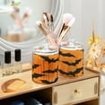 thumbnail image 6 of 2 Pack Qtip Holder Dispenser Retro Bats on Orange Clear Plastic Storage Apothecary Jars for Cotton Swabs Balls Pads Floss, 6 of 7