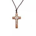 thumbnail image 4 of HOOUN Retro Jesus Cross Necklace Wood Metal Pendant Jewelry Charm Necklace G-ca@, 4 of 7