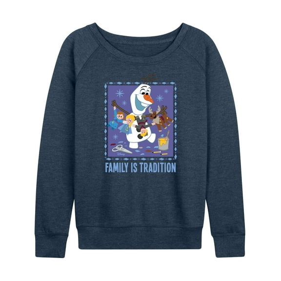 Frozen 2 - Olaf Family Is Tradition - Women's Lightweight French Terry Long Sleeve Shirt