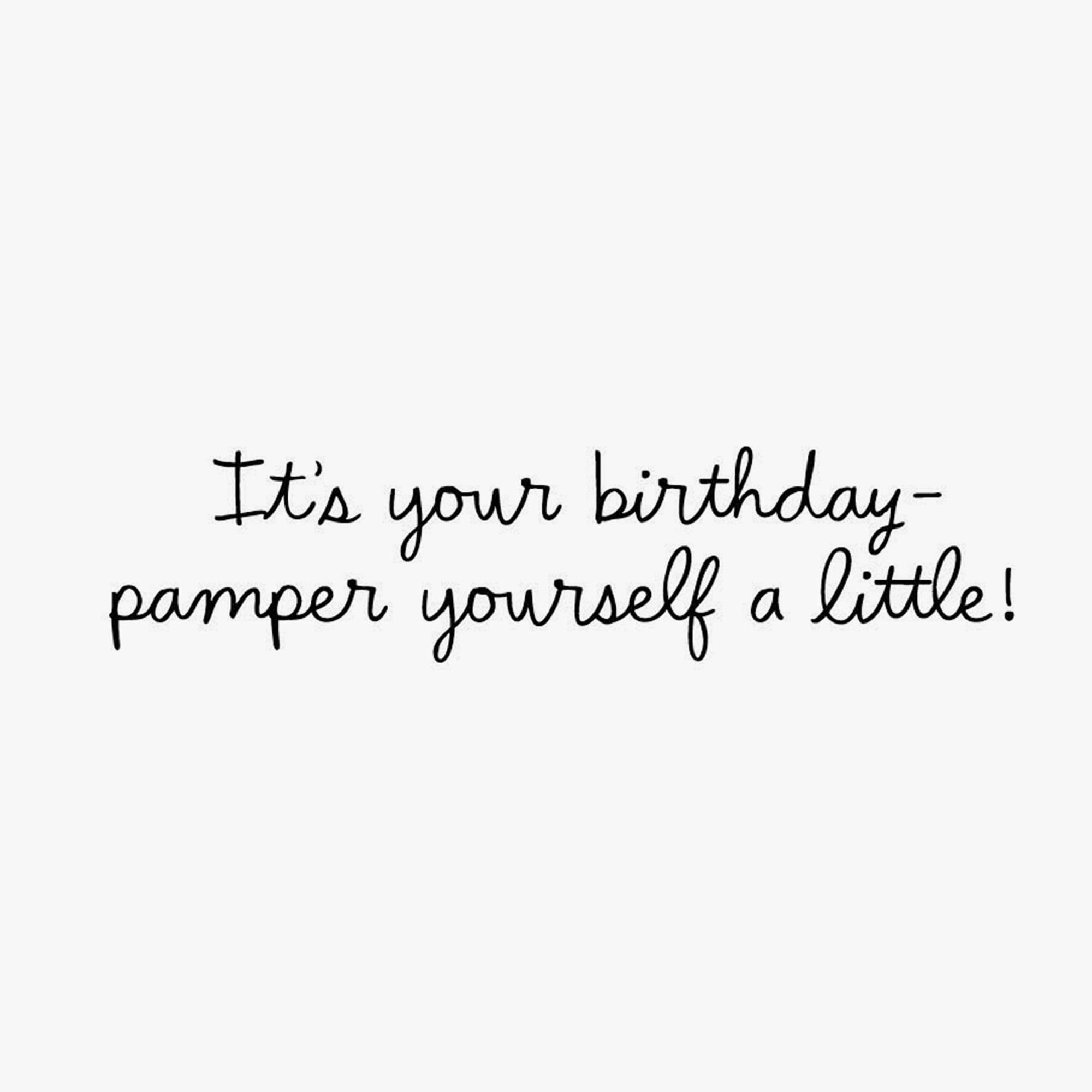 Hallmark Shoebox Funny Birthday Card (Pamper Yourself)