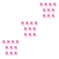 thumbnail image 3 of Cateissary Paquete de 10 lazos decoración artes embalaje festivo manualidades DIY ligero impreso plástico tirado a mano flor corazón/rosa claro Type1 NO1, 3 of 6