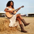 thumbnail image 6 of DREAM PAIRS Women's Cowboy Boots Mid Calf Cowgirl Boots Square Toe Chunky Heel Embroidery Stitched Western Boots, 6 of 7