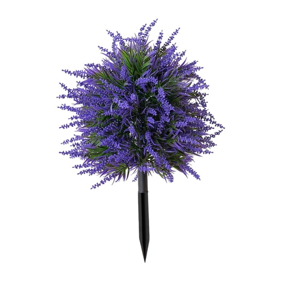 TISHITA Artificial Lavender Flower Artificial Topiary Ball Tree with Flowers Indoor Yard Entryway Courtyard Outside Porch Fake Plants