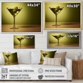 thumbnail image 4 of Designart "Mysterious Martini Glass III" Drinkware Canvas Art Print, 4 of 7