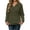 g-Army Green, variant on DailyTrove Women Cable Knit Henley Hooded Sweatshirt With Kangaroo Pocket Long Sleeve Tops