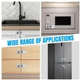 thumbnail image 2 of NiHome Child Proof Refrigerator Lock 6-Pack, Baby Safety Locks for Fridges, Cabinets, Drawers, Double Doors and More, French Fridge Door Lock Protect Babies from Fridge Accidents, Durable(Gray), 2 of 7