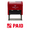 Red, variant on Vivid Stamp Paid W/ Check Icon Self Inking Rubber Stamp (Black Ink) Large