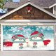 thumbnail image 3 of Decoración para puerta de garaje de 7 x 16 pies poliéster colgante de Navidad decoración reutilizable para el hogar JShteea libre de BPA, 3 of 8