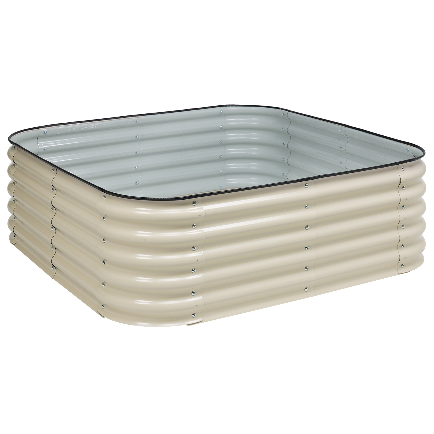 Vita Classic 48"L x 48"W x 11"H Vinyl Raised Garden Bed With Grow Grid